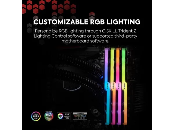 G.SKILL Trident Z RGB 16GB(2x 8GB) DDR4 3600 MT/s, CL18, 1.35V, Intel/AMD