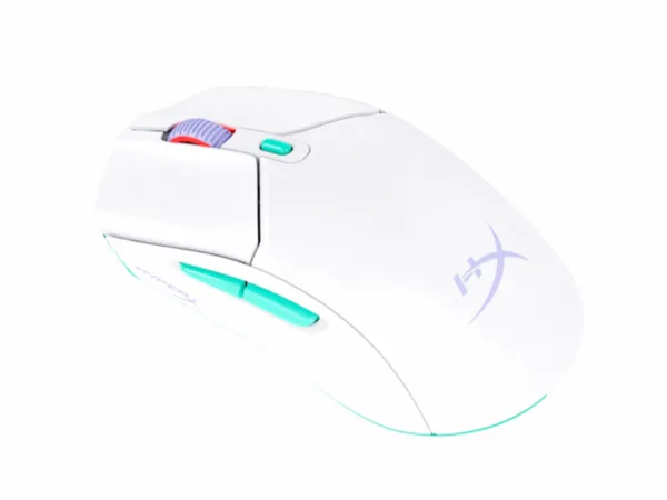 HyperX Pulsefire Haste 2 Core Wireless/100hr/White/AAA/300 IPS/Up to 12000 DPI/Low-friction skates