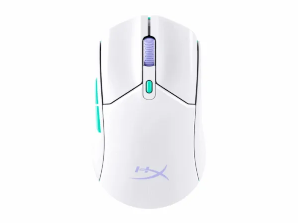 HyperX Pulsefire Haste 2 Core Wireless/100hr/White/AAA/300 IPS/Up to 12000 DPI/Low-friction skates