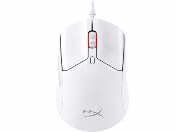 HyperX Pulsefire Haste 2 Wired Gaming Mouse/650 IPS/Up to 26000 DPI/RGB/White/Low-friction skates