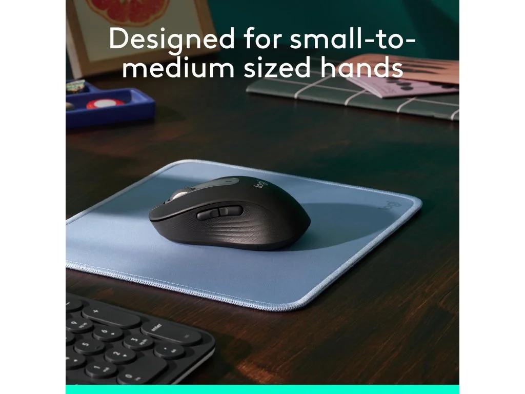 LOGITECH Signature M650 Wireless Mouse for Business, 400-4000 DPI, Bluetooth, 10m, 1x AA battery
