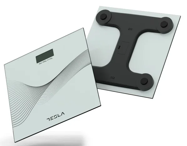 Tesla BS103W tjelesna vaga, raspon mjerenja 3kg-180kg, auto shut-off, bijela