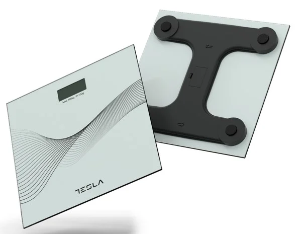 Tesla BS103W tjelesna vaga, raspon mjerenja 3kg-180kg, auto shut-off, bijela