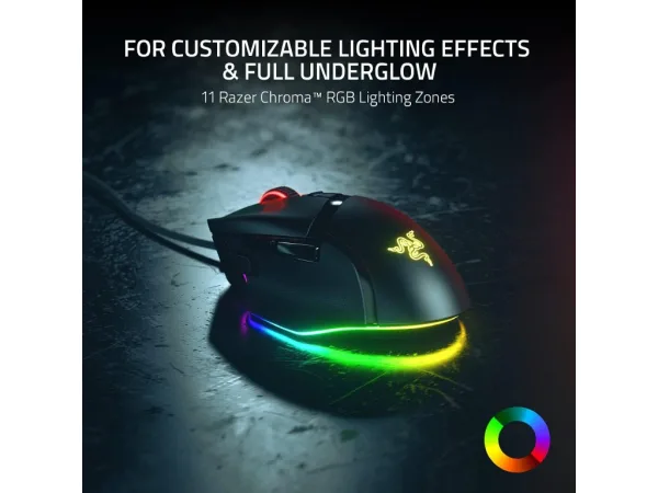 RAZER Basilisk V3 Customizable Gaming Mouse with Razer Chroma RGB, 26K DPI, 11 Buttons