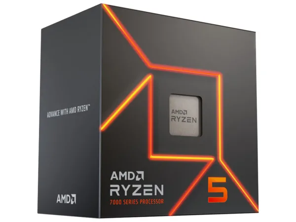 AMD Ryzen 5 7600, 3.8GHz/5.1GHz Max, 6C/12T, Socket AM5, 32MB L3 cache, AMD Wraith Stealth