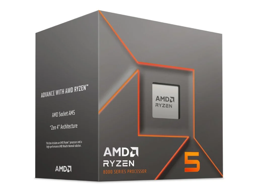 AMD Ryzen 5 8400F, 4.2GHz/4.7GHz Max, 6C/12T, AM5, 16MB L3 cache, Wraith Stealth, Graphics Required