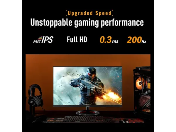ASUS TUF Gaming IPS Monitor VG279Q5R 27", Full HD, 200Hz, 0.3ms, Speaker 2Wx2, DP/HDMI*2, 75x75