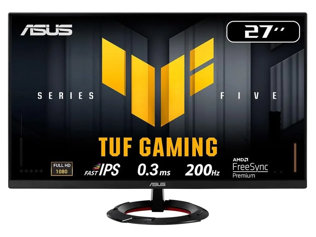 ASUS TUF Gaming IPS Monitor VG279Q5R 27", Full HD, 200Hz, 0.3ms, Speaker 2Wx2, DP/HDMI*2, 75x75