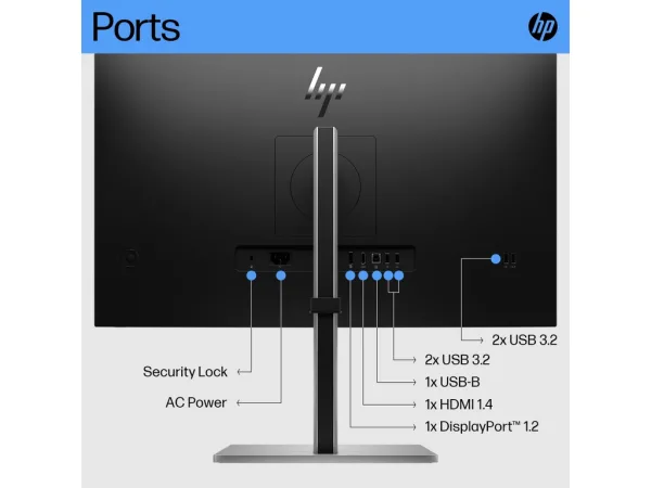 HP E27 G5 27" 75Hz FHD/IPS/DP/HDMI/HA//Tilt/Swivel/Pivot/Black