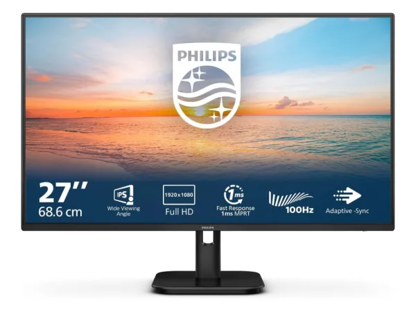 PHILIPS LED IPS Monitor 27E1N1100A, 27",1920x1080, 120Hz, 1500:1, 1 ms, VGA/HDMI, Zvučnici 2W x 2