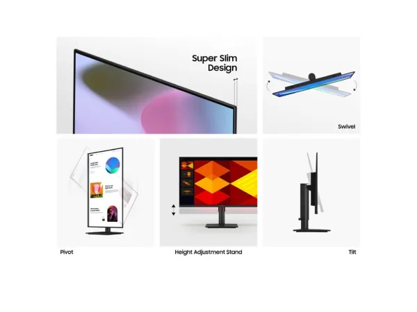 SAMSUNG Essential IPS Monitor S40GD, 27", FHD 1920 x 1080, 100Hz, 5 ms, DP/HDMI*2/USB Hub,HAS, PIVOT