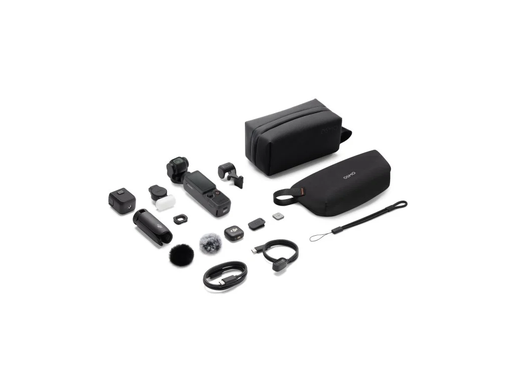 DJI Osmo Pocket 4 Creator Combo(DJI Mic 3 Transmitter + Osmo Mini Tripod + Osmo Pocket 4 Fill Light)