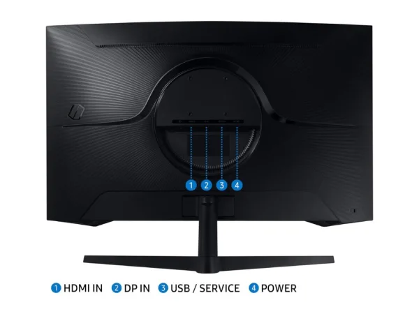 SAMSUNG Odyssey G55C 32" QHD 2560x1440 Gaming Curved Monitor, 165Hz, 1 ms, 2500:1, 300 cd/m2,DP/HDMI