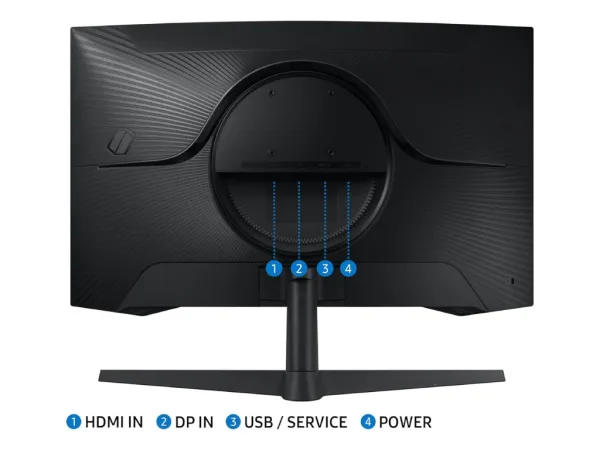 SAMSUNG Odyssey G55C Curved Gaming Monitor 27" QHD 2560x1440, 165Hz, 1ms, DP/HDMI, 2500:1, HDR10