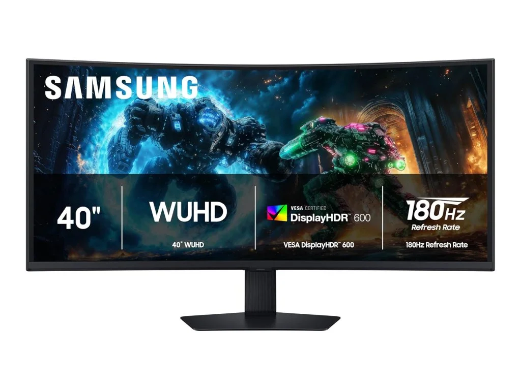 SAMSUNG Odyssey G7 G75F WUHD Gaming Monitor 40", 5120 x 2160, 180Hz, 1ms, 21:9, DP/HDMI*2/USB, HAS