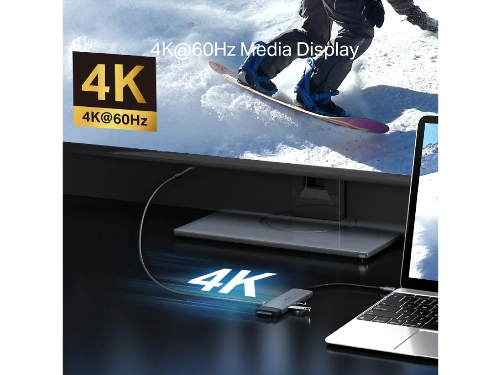 TP-LINK UH7020C USB Type-C 7 in 1 Hub 100W Power Delivery, HDMI, USB 3.0*2, SD & microSD UHS-I,USB-C
