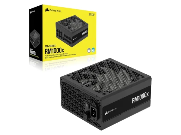 CORSAIR RMx Series RM1000x 1000W Fully Modular Power Supply, GOLD, ATX 3.1, PCIe 5.1, 140mm Fan