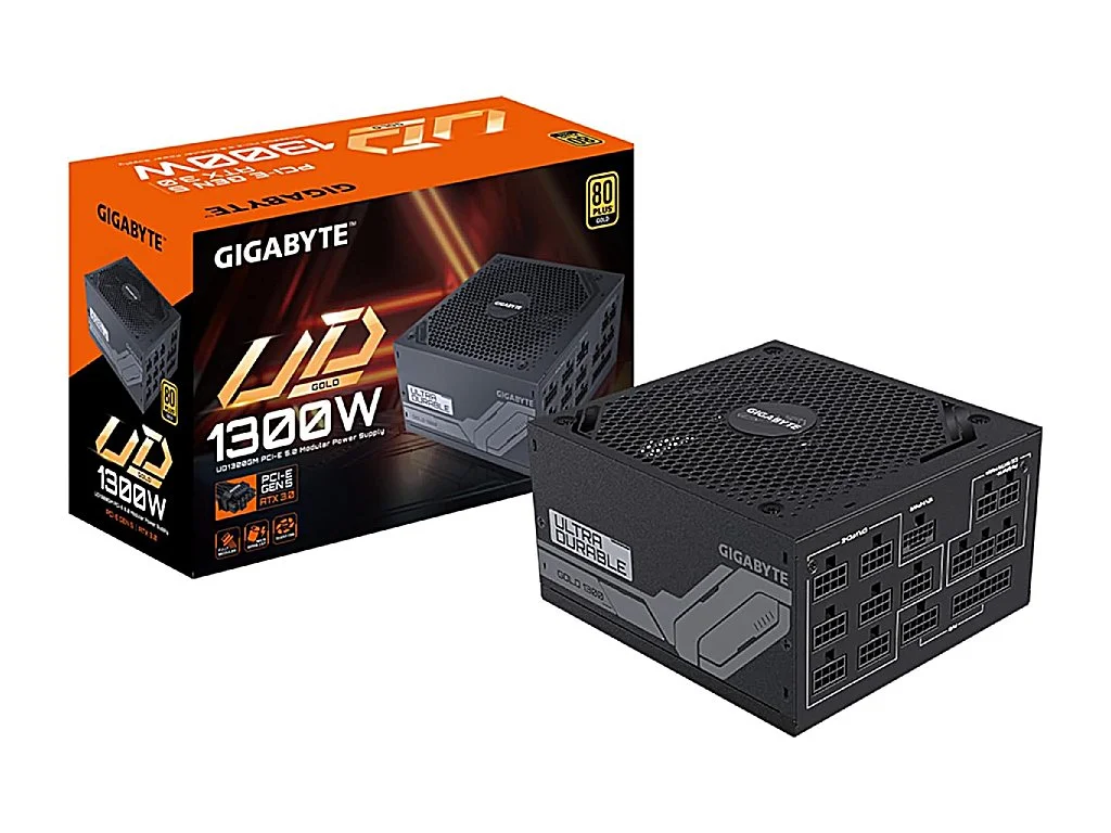 GIGABYTE GP-UD1300GM PG5 1300W Power Supply, 80 PLUS Gold certified, Modular, ATX 3.0, PCIe Gen 5.0
