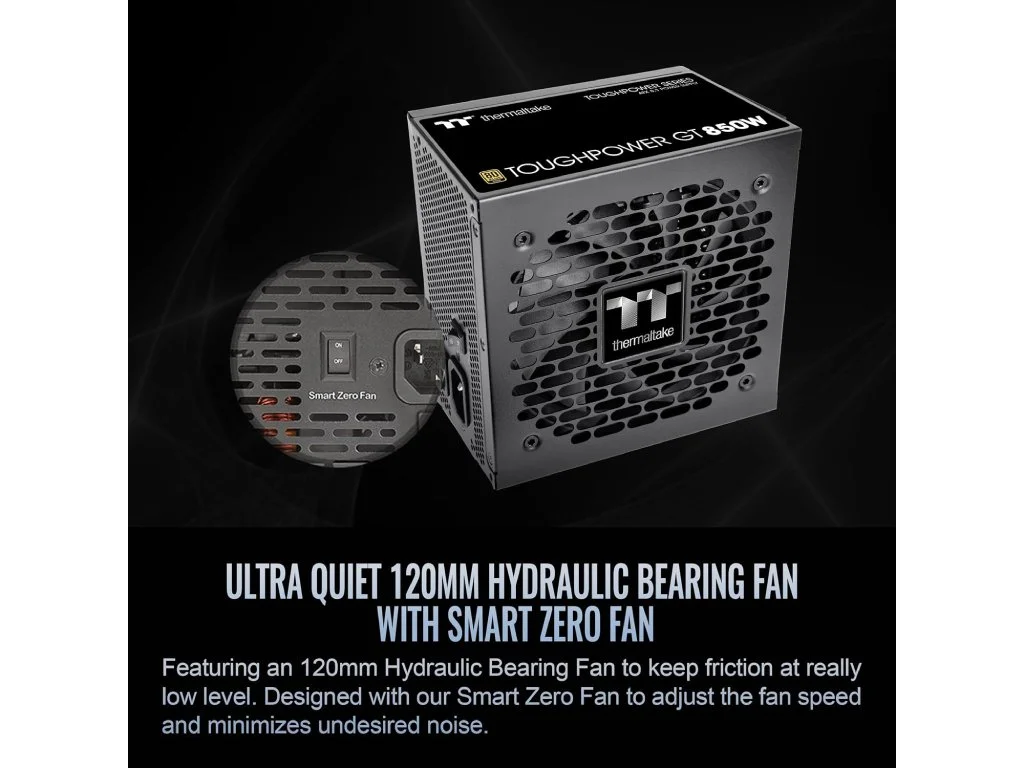 THERMALTAKE PSU Toughpower GT 850W 80 PLUS GOLD, ATX 3.1, fully modular, PCIe 12V-2x6 (12+4 pin)