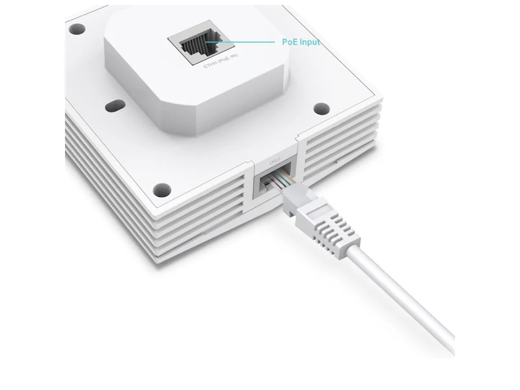 TP-LINK EAP650-Wall AX3000 Wall Plate WiFi 6 Access Point, coverage 40 m2