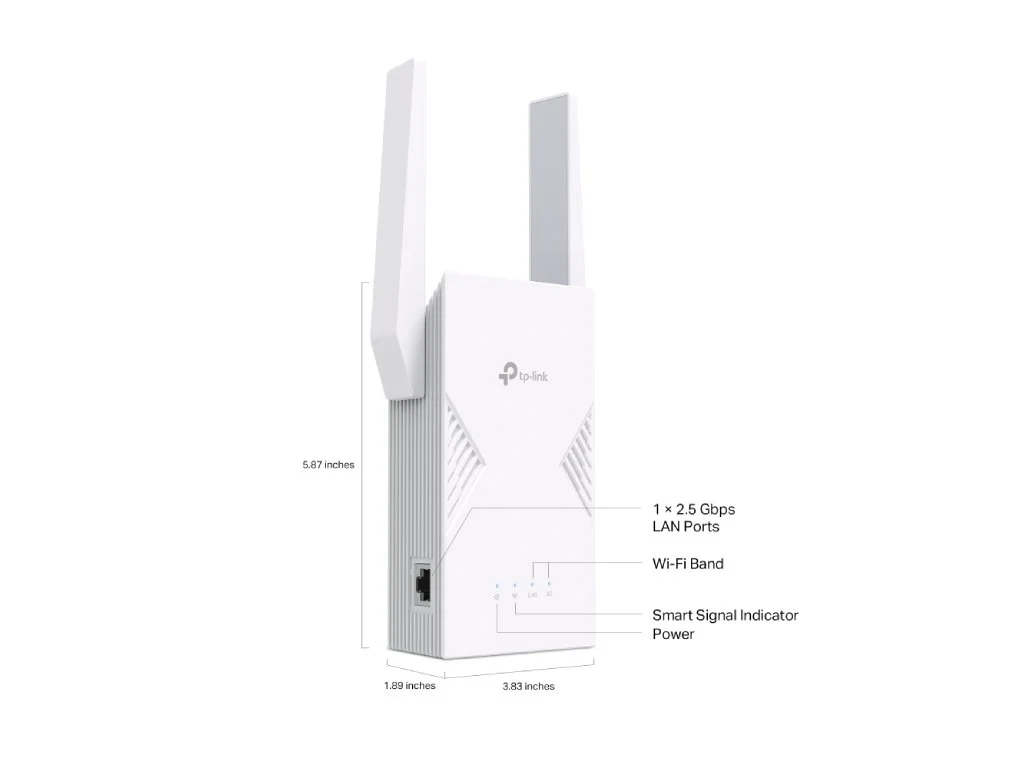 TP-LINK RE235BE BE3600 Dual-Band Wi-Fi 7 Range Extender, EasyMesh-Compatible, 1 2.5 Gbps LAN port