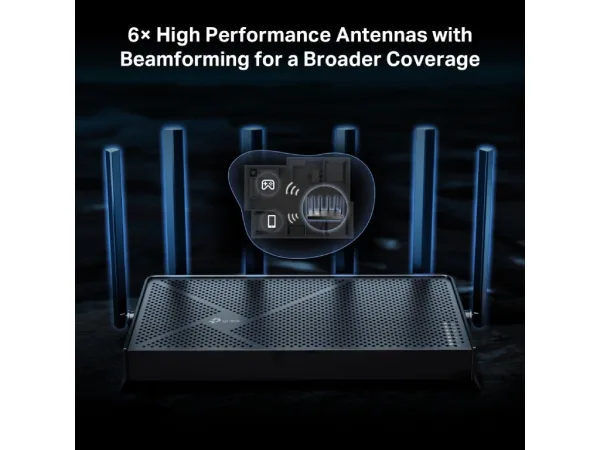 TP-LINK ARCHER BE400 , BE6500 Dual-Band Wi-Fi 7 Router, 2.5 Gbps LAN, 3 1 Gbps LAN, USB 3.0