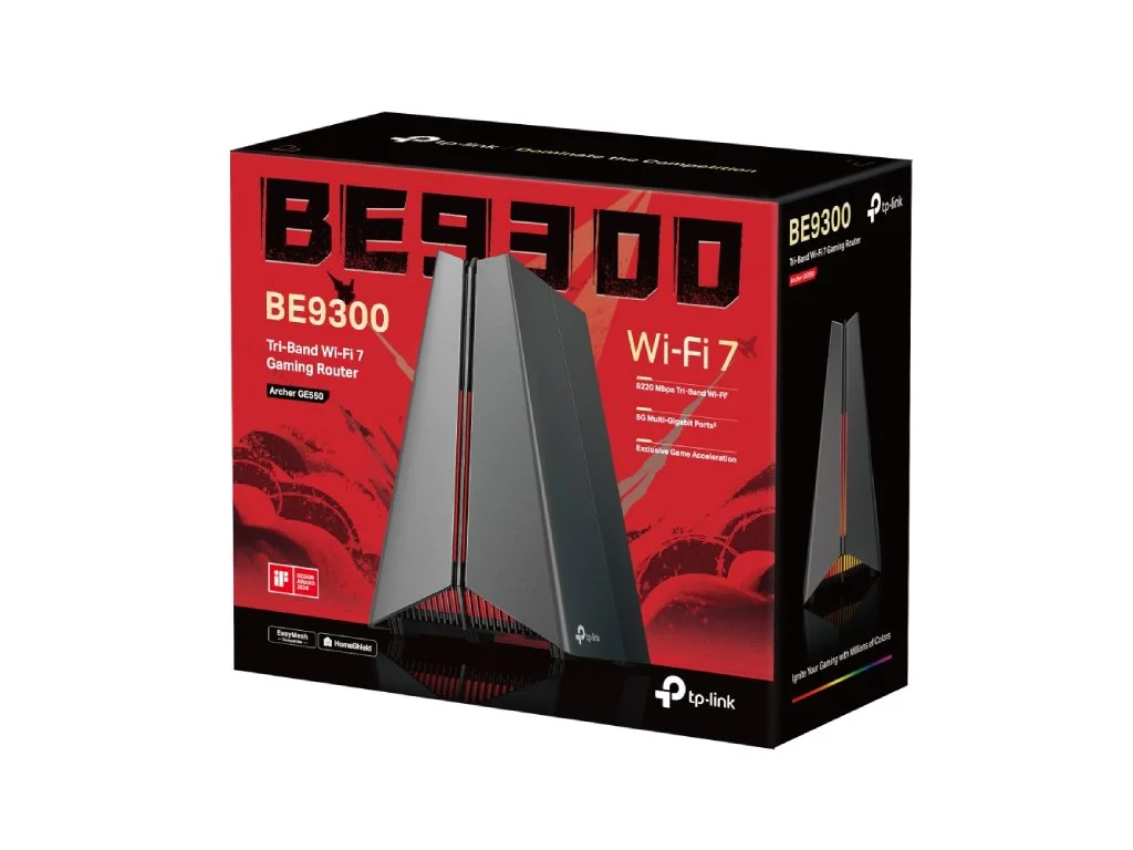 TP-LINK ARCHER GE550 , BE11000 Tri-Band Wi-Fi 7 Gaming Router, 1 5Gbps LAN, 3 2.5 Gbps, USB 3.0