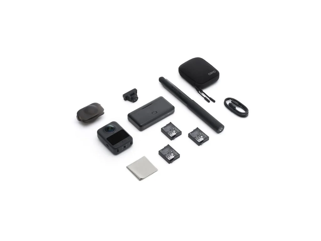 DJI Osmo 360 Adventure Combo - 1" 360 Imaging, 8K/30fps, 120MP 360 Photo, 105GB Built-in Storage