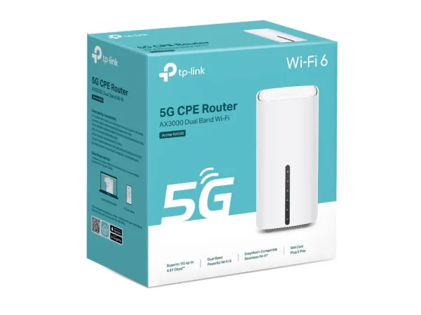 TP-LINK ARCHER NX500 5G AX3000 Wireless Dual-Band Gigabit Router, Nano SIM Card Slot*1