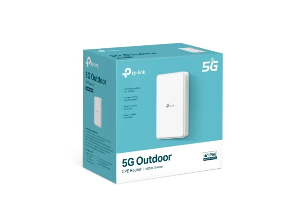 TP-LINK NE200-Outdoor 5G Outdoor Router, 2.5GE Port, IP66, PoE Power Supply,5G speed up to 4.67 Gbps