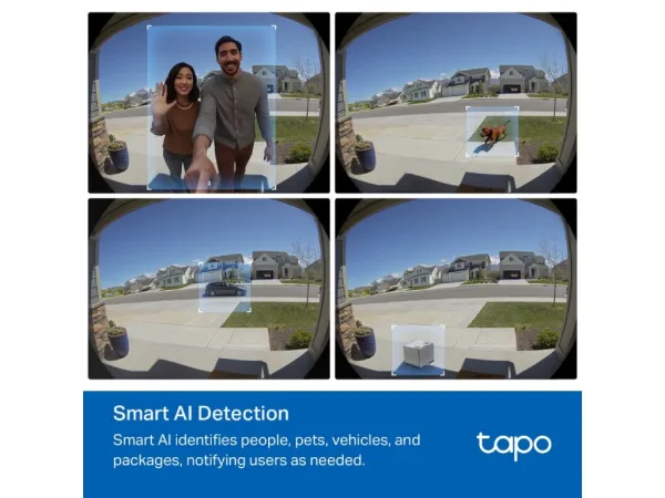 TP-LINK TAPO D235 Video Doorbell Camera 2K 5MP Head-to-Toe View, Smart AI Detection