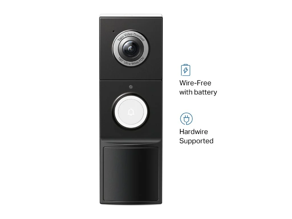 TP-LINK TAPO D235 Video Doorbell Camera 2K 5MP Head-to-Toe View, Smart AI Detection