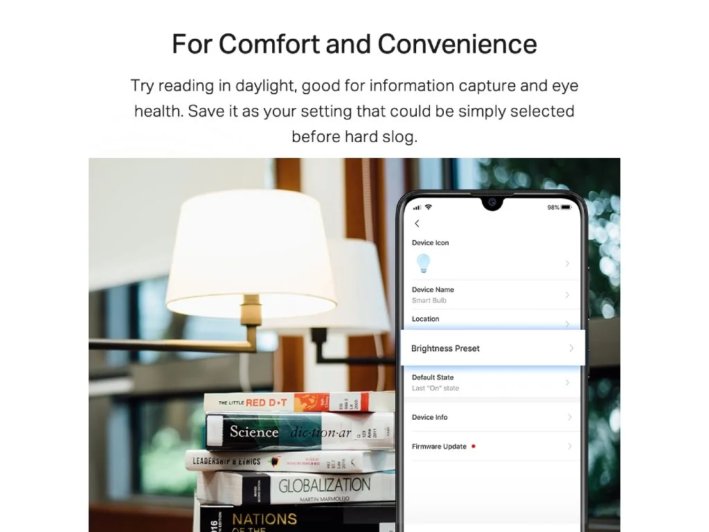 TP-LINK TAPO L520E Smart Wi-Fi Light Bulb, Dimmable, Voice Control,Remote Control,A60,E27,806 lumens