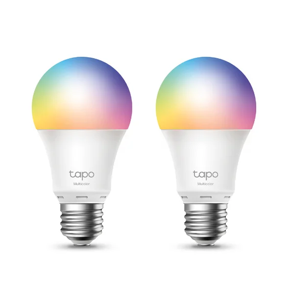 TP-LINK TAPO L530E(2-PACK) Smart Wi-Fi Light Bulb, Multicolor, 60-watt equivalent