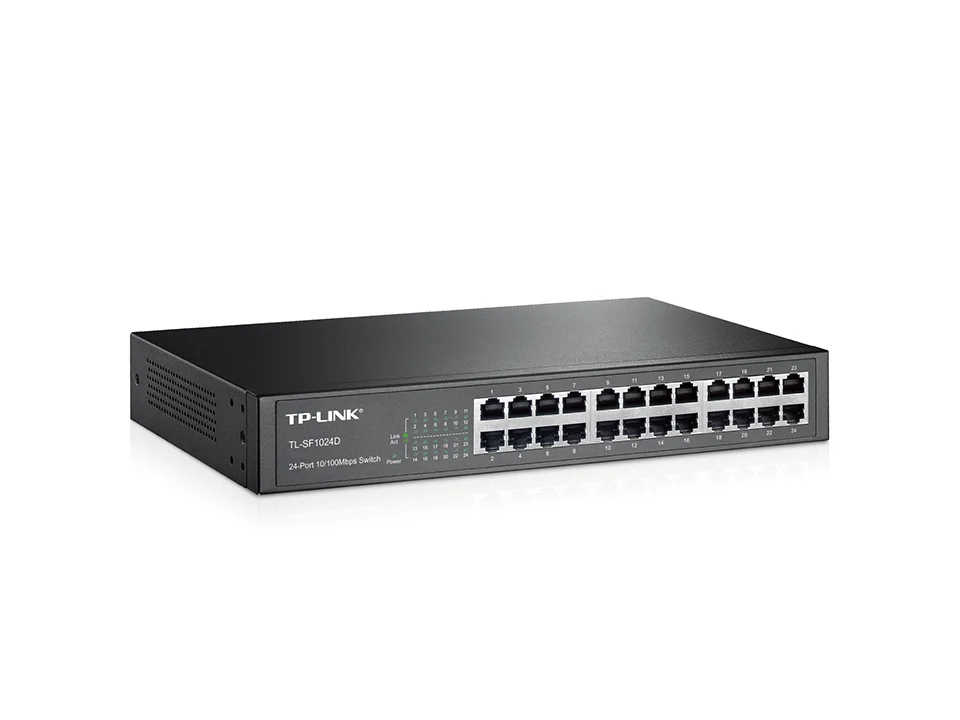 TP-LINK 24-Port 10/100Mbps Desktop/Rackmount Switch, TL-SF1024D, Standard 13-inch