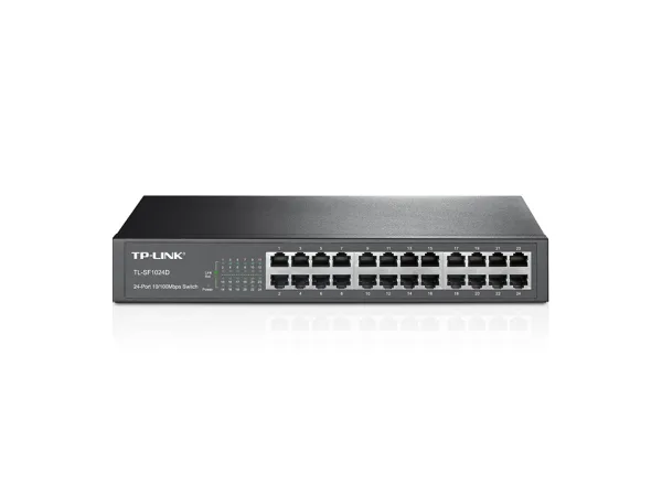 TP-LINK 24-Port 10/100Mbps Desktop/Rackmount Switch, TL-SF1024D, Standard 13-inch