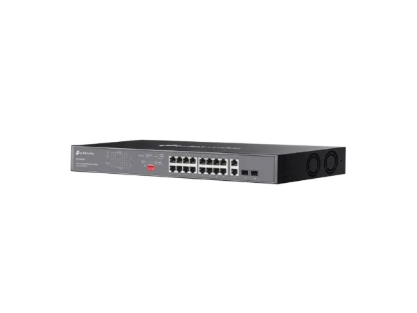 TP-LINK DS1018GMP Omada 18-Port Gigabit Unmanaged Rackmount Switch with 16-Port PoE+,250W PoE Budget