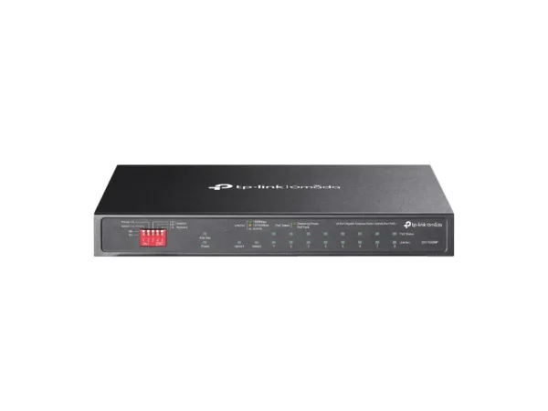 TP-LINK DS110GMP Omada 10-Port Gigabit Unmanaged Desktop Switch with 8-Port PoE+, 123W PoE budget