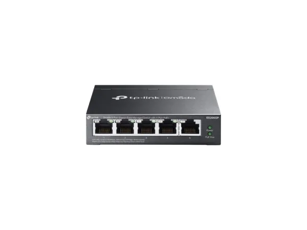 TP-LINK ES205GP Omada 5-Port Gigabit Easy Managed Switch with 4-Port PoE+, 65W Power Budget