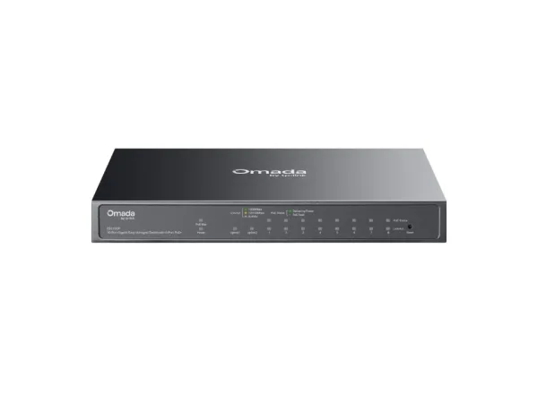 TP-LINK ES210GP Omada 10-Port Gigabit Easy Managed Switch with 8-Port PoE+, 63W Power Budget