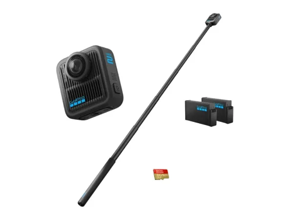 GoPro MAX 2 Accessory Bundle - (1.2m) Extension Pole + Extra Enduro battery + 64GB microSD card