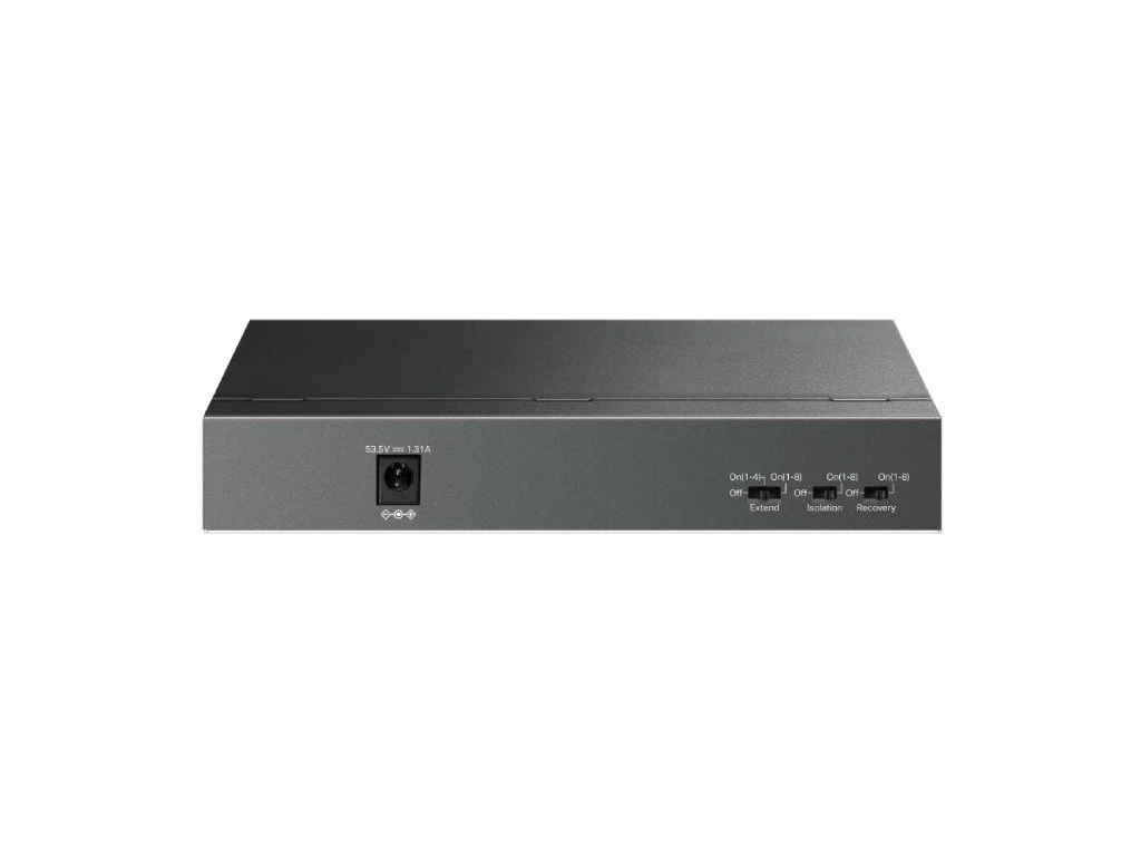 TP-LINK LS109P 9-Port 10/100Mbps Desktop Switch with 8-Port PoE+, 63 W PoE Budget, Up to 250 m