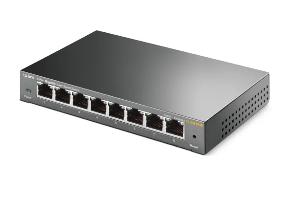 TP-LINK TL-SG108E 8-Port Gigabit Easy Smart Switch, Metal casing