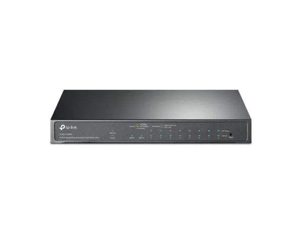 TP-LINK TL-SG1210MPE 10-Port Gigabit Easy Smart Switch with 8-Port PoE+, 123 W PoE budget