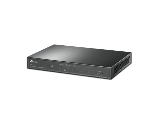 TP-LINK TL-SG1210MPE 10-Port Gigabit Easy Smart Switch with 8-Port PoE+, 123 W PoE budget