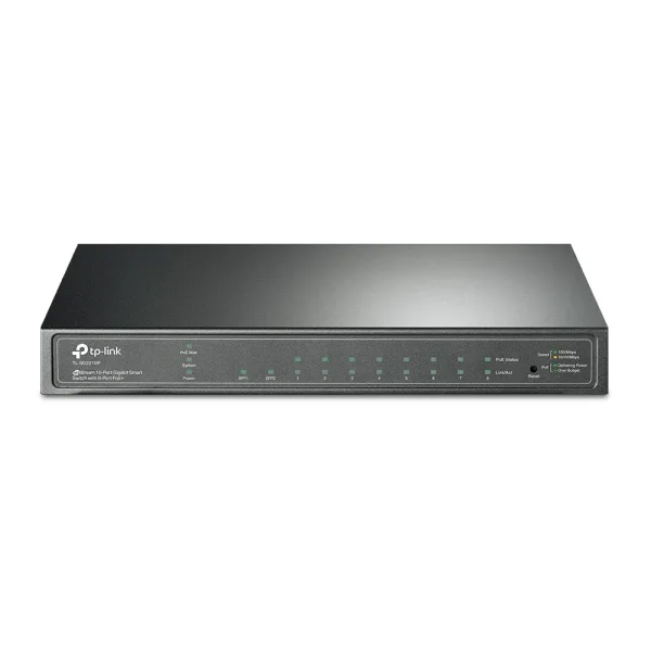 TP-LINK TL-SG2210P JetStream 10-Port Gigabit Smart Switch with 8-Port PoE+ 61 W