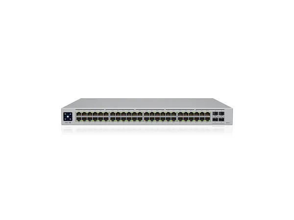 UBIQUITI UniFi 48 Port Gigabit Switch with 802.3bt PoE, Layer3 Features and SFP+, 600W total PoE