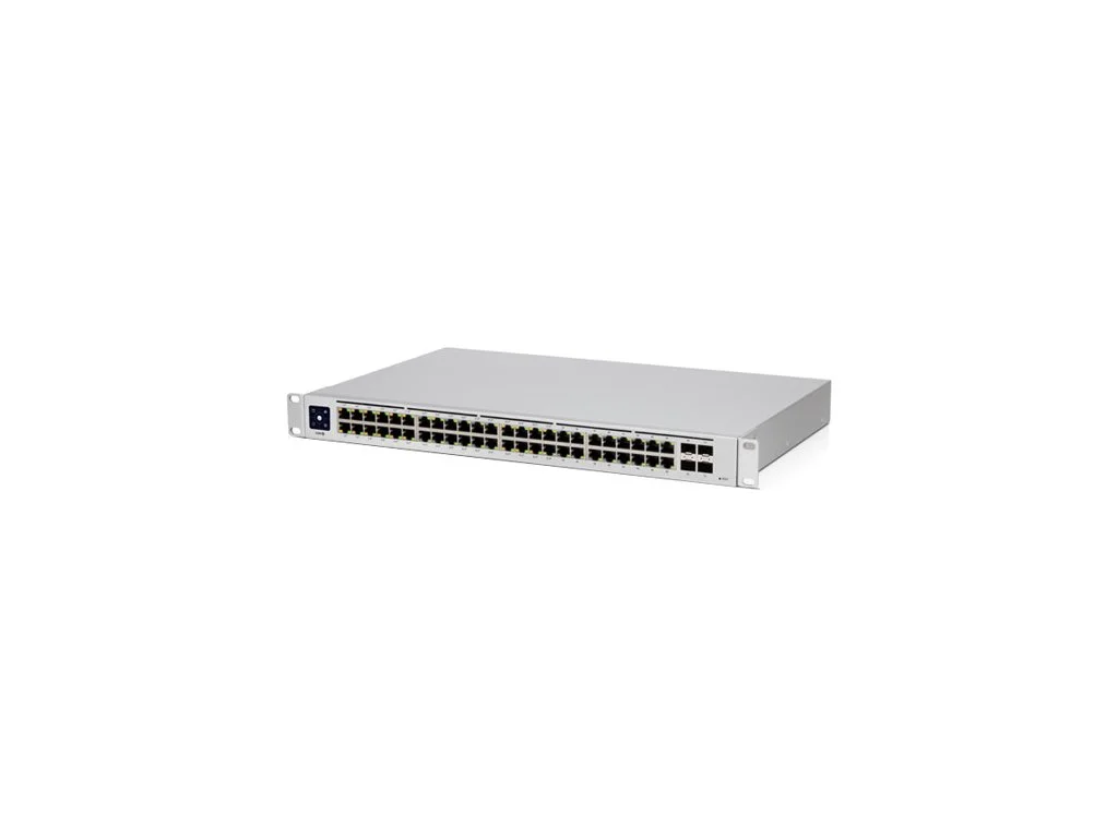 UBIQUITI USW-48-POE 48-port Layer 2 PoE switch, fanless, 48 GbE RJ45 ports(32 PoE/PoE+), 4*SFP, 195W