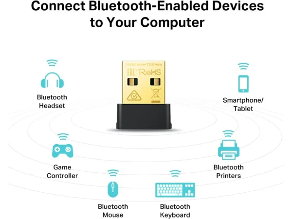 TP-LINK ARCHER T2UB NANO AC600 Nano Wi-Fi Bluetooth 4.2 USB Adapter