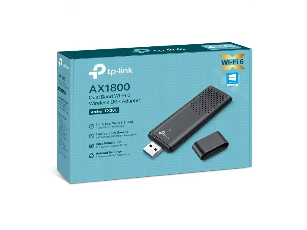 TP-LINK ARCHER TX20U AX1800 Dual Antennas High Gain Wireless USB Adapter WiFi 6